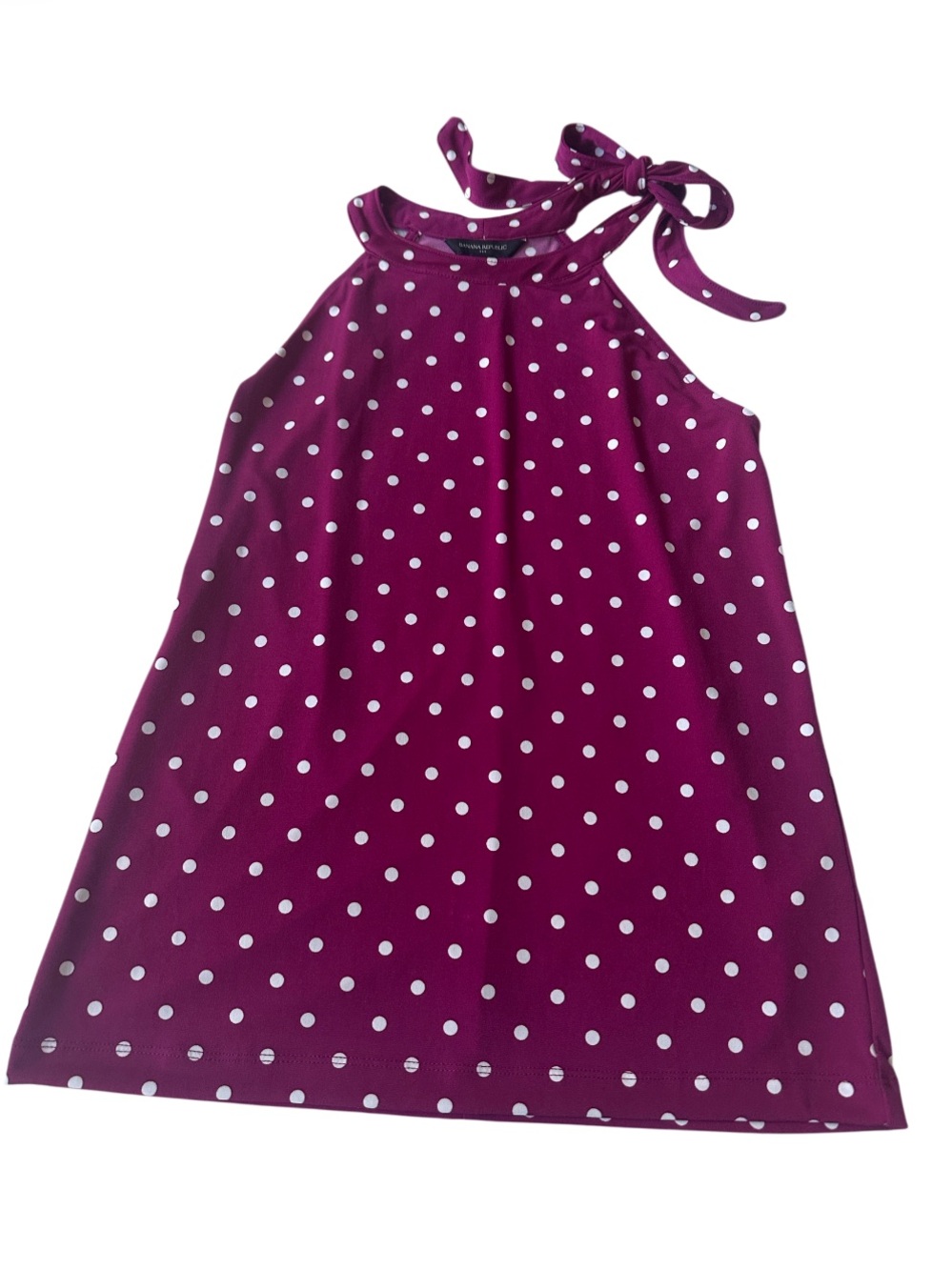 Banana Republic Polka Dot Halter Sleeveless Top